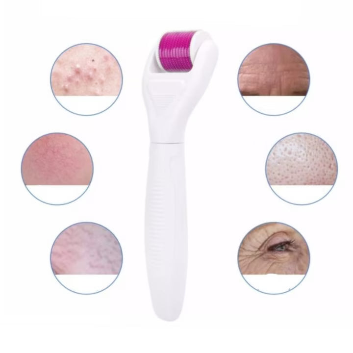 Aparat facial pentru fata, Derma roller, microblending, ace din titan, masaj, regenerare, set masaj facial