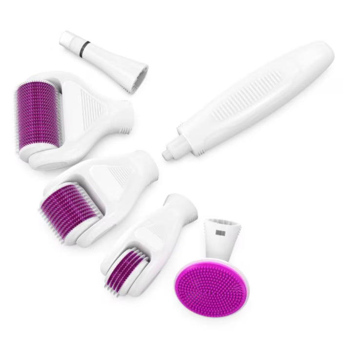 Aparat facial pentru fata, Derma roller, microblending, ace din titan, masaj, regenerare, set masaj facial