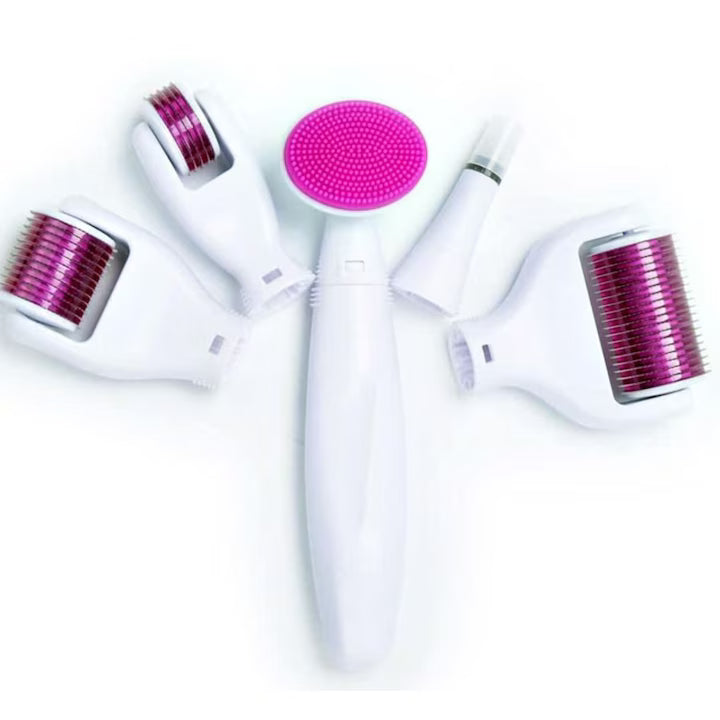 Aparat facial pentru fata, Derma roller, microblending, ace din titan, masaj, regenerare, set masaj facial