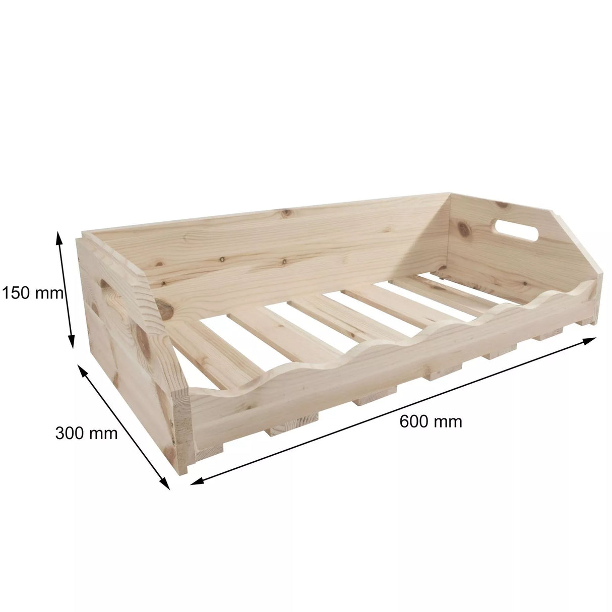 Suport sticle vin, raft vin, din lemn, rezistent, stivuibil pt casa sau beci