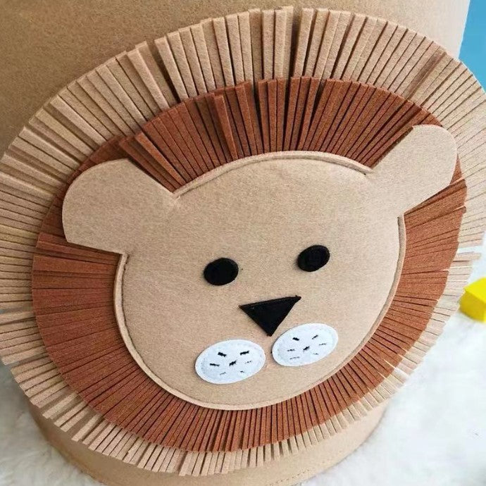 Sac 2in1 multifunctional, pentru depozitare si transport jucarii, diametru 150 cm, model leu