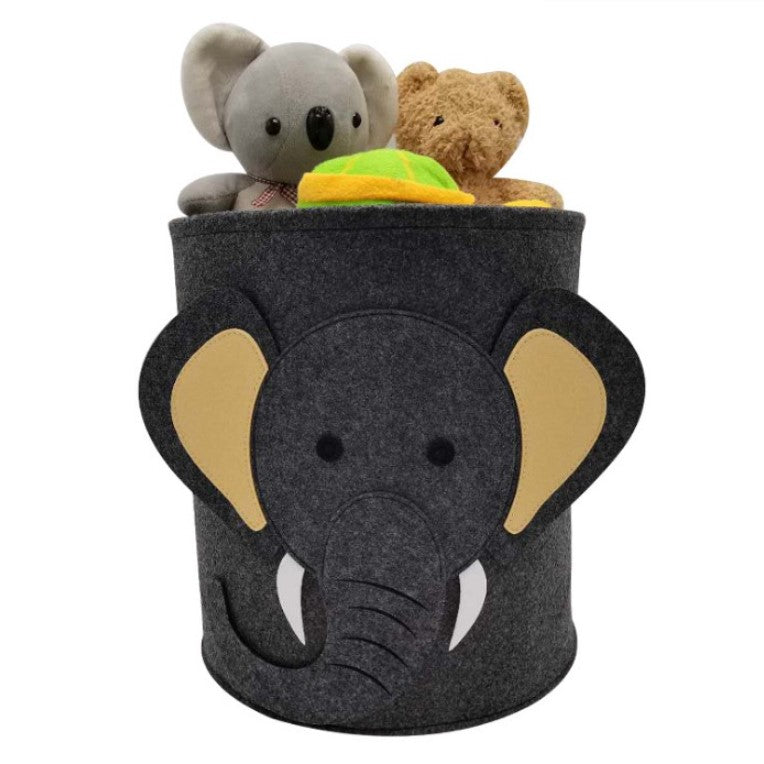 Sac 2in1, pentru depozitare si transport jucarii, diametru 150 cm, model elefant