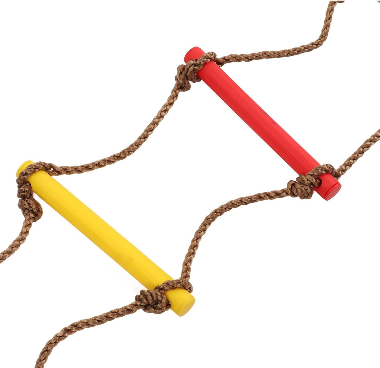 Scara de catarat pentru copii cu 6 trepte colorate cu centura si carlige incluse, max 80kg - BUZ.RO