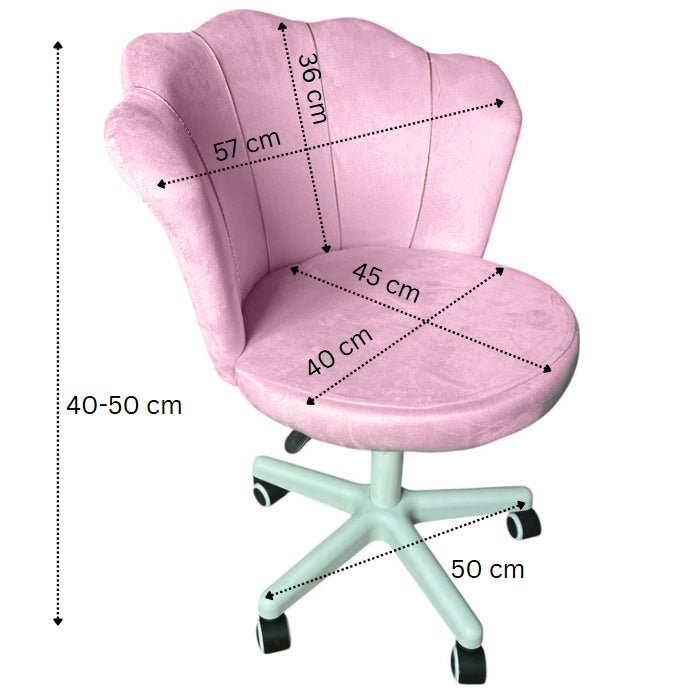 Scaun birou, modern, catifea, ergonomic, rotativ, inaltime reglabila intre 40 - 50 cm - BUZ.RO