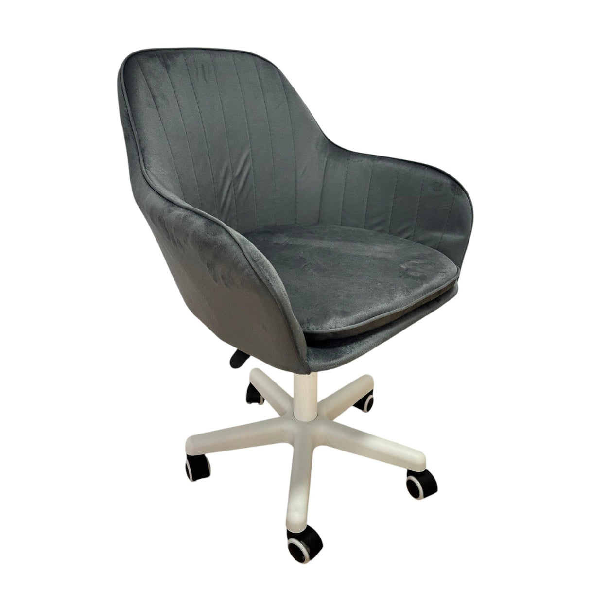 Scaun birou, modern, din catifea, cu inaltime reglabila intre 30 - 40 cm - BUZ.RO