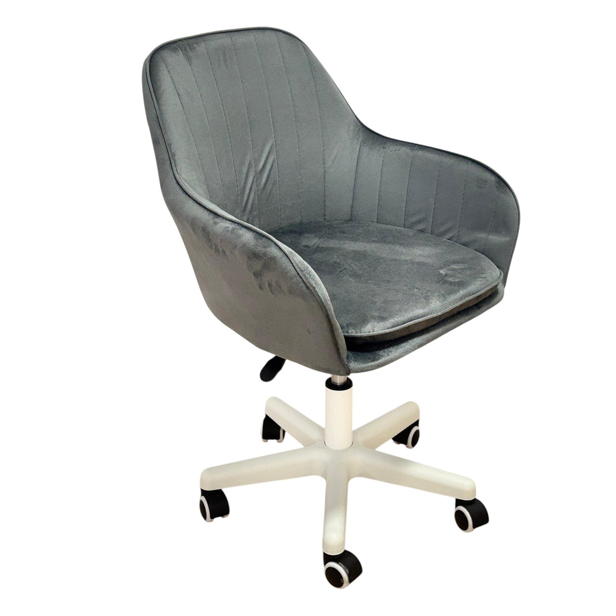 Scaun birou, modern, din catifea, cu inaltime reglabila intre 30 - 40 cm - BUZ.RO