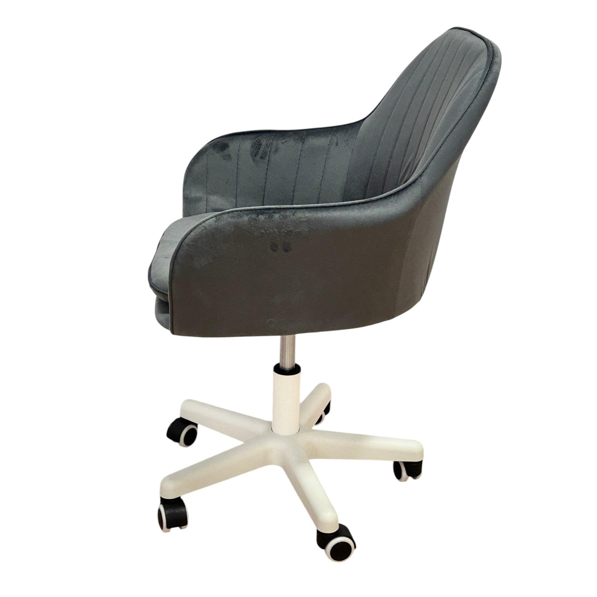 Scaun birou, modern, din catifea, cu inaltime reglabila intre 30 - 40 cm - BUZ.RO