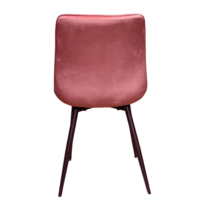 Scaun catifea, scaun bucatarie, scaun bar, scaun dining, scaun tapitat, cadru metalic, perna burete, elegant, ergonomic 85.5x 46 cm - BUZ.RO