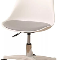 Scaun birou ergonomic, cu roti și inaltime reglabila, pentru adulti si copii, cosmetica, coafor, alb