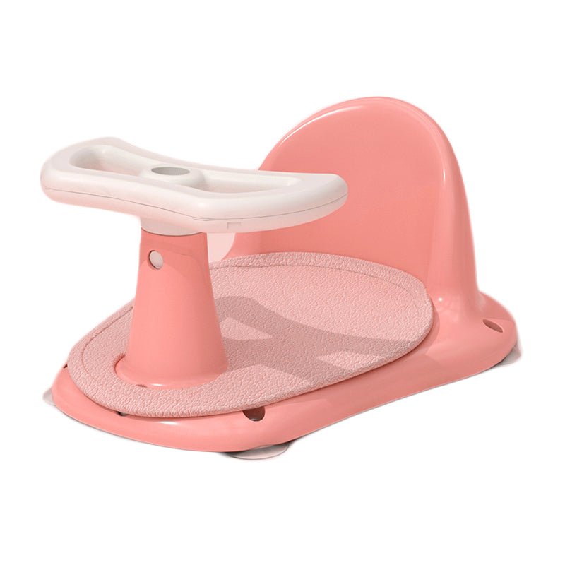 Scaun de baie si tricicleta 2in1 pentru bebe , cu husa antiderapanta, cutie depozitare pe roti, universal, +6 luni, roz - BUZ.RO