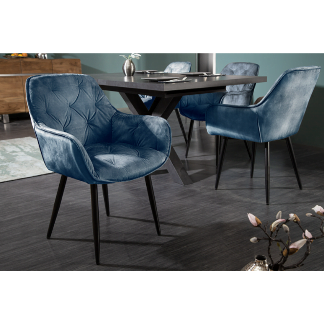 Scaun bucatarie/dinning/sufragerie, modern, din catifea premium, elegant, ergonomic, 83X 57X 58 CM, buz