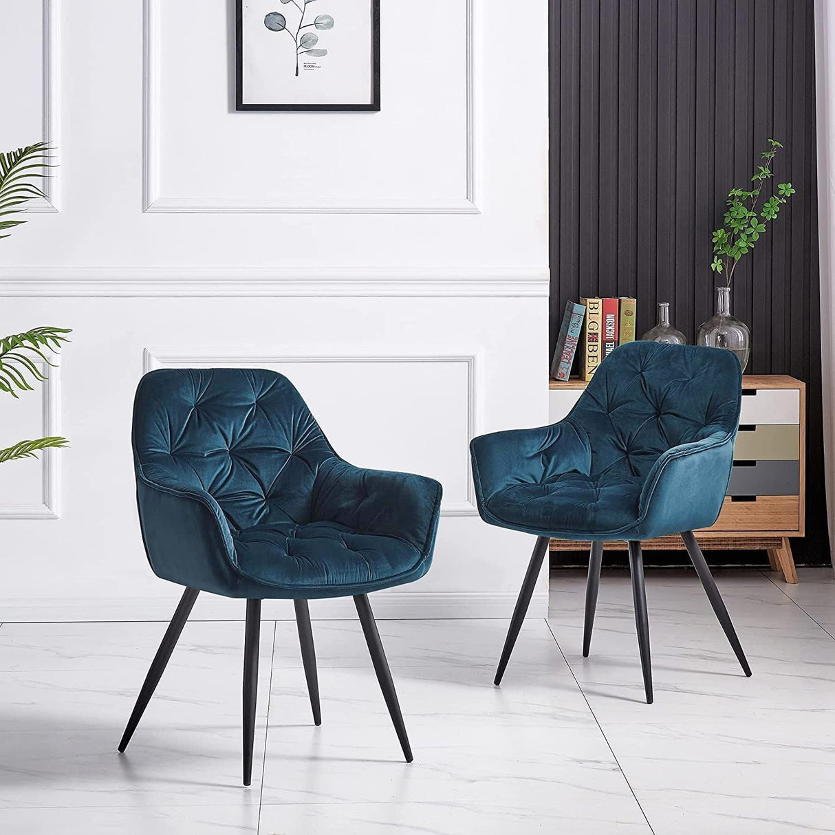 Scaun bucatarie/dinning/sufragerie, modern, din catifea premium, elegant, ergonomic, 83X 57X 58 CM, buz