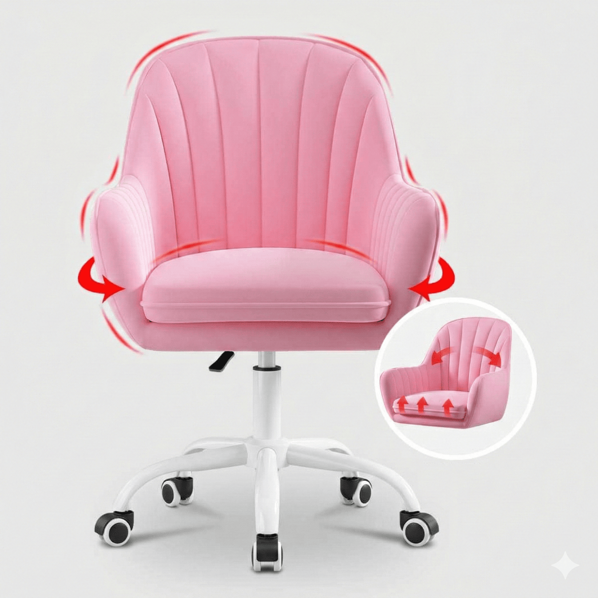 Scaun de birou|modern| spatar ergonomic| inaltime reglabila 40 - 50 cm - BUZ.RO