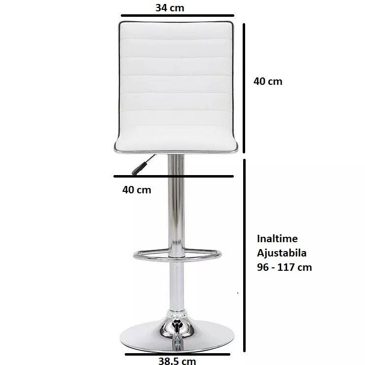 Scaun salon bar cu inaltime reglabila intre 64 - 84 cm, dimensiuni 116x44 cm - BUZ.RO