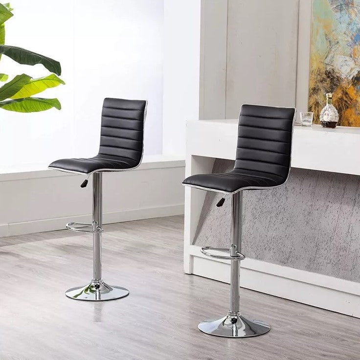 Scaun salon bar cu inaltime reglabila intre 64-84 cm, dimensiuni 116x44 cm