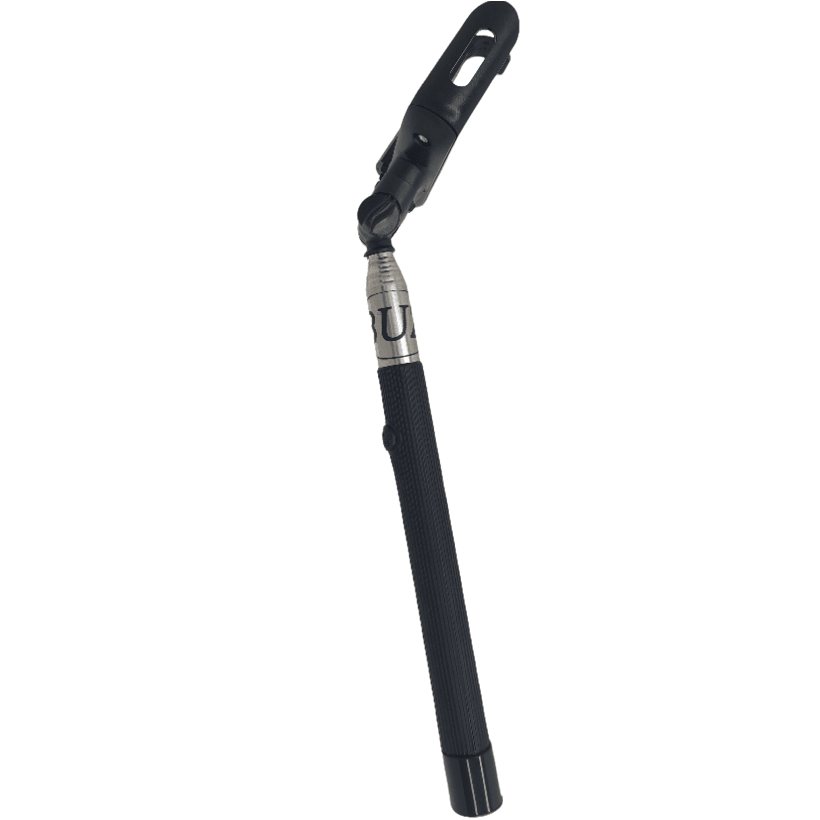 Selfie stick cu bluetooth pe maner, inclinatie reglabila, maxim 1m distanta, negru cu portocaliu, buz - BUZ.RO