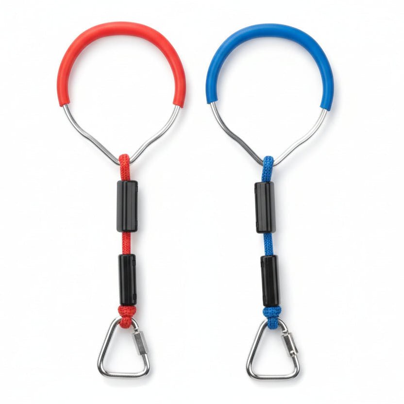 Set 2 Inele Gimnastica Profesionale pentru Copii si Adulti – Echipament Sportiv si Joc de Exterior, Rezistenta Sporita, 120kg Multicolor - BUZ.RO