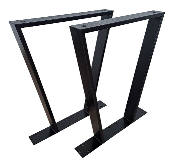 Picioare metalice masa, set metal, 2 bucati, mobilier dining, 60x 8 x 73cm