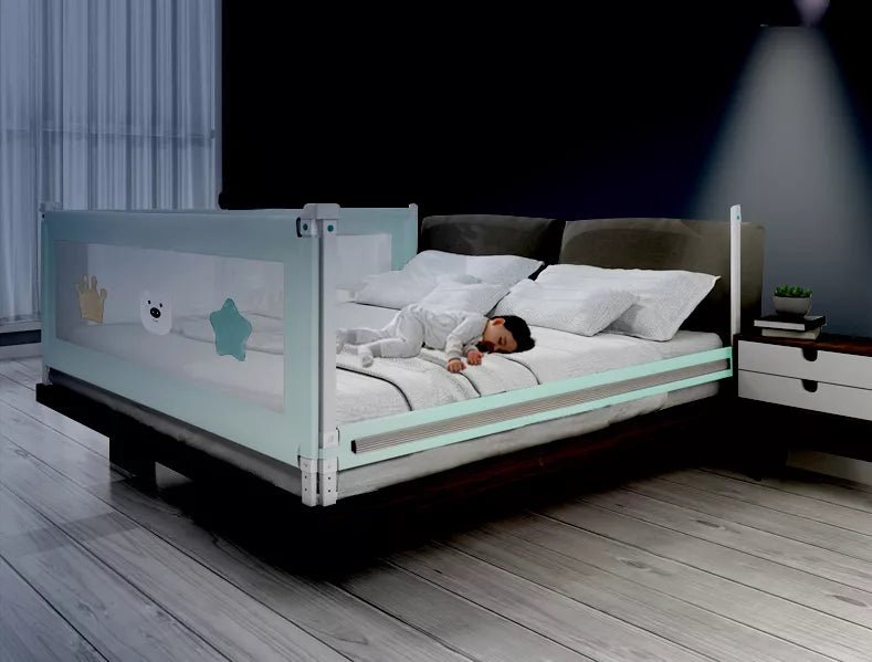Set 4 bariere protectie culisante pentru pat, inaltime reglabila 68 - 98 cm, 160 cm 180 cm 200 cm - BUZ.RO
