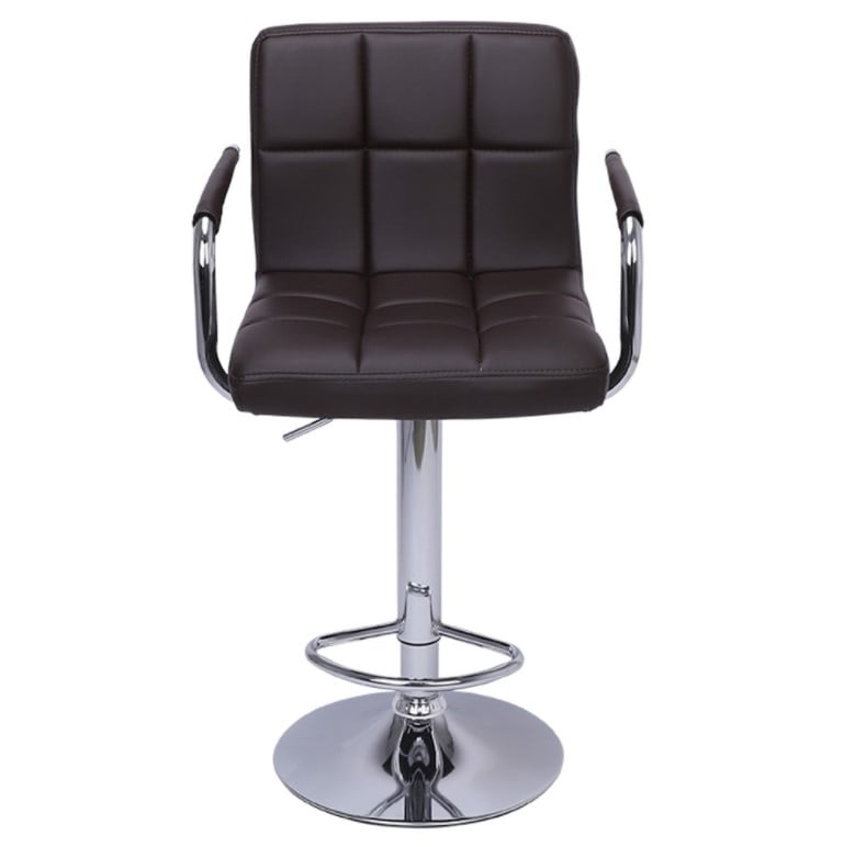 Set de 2 scaune salon bar, inaltime reglabila intre 64-84 cm, dimensiuni 116 x 43cm, negru