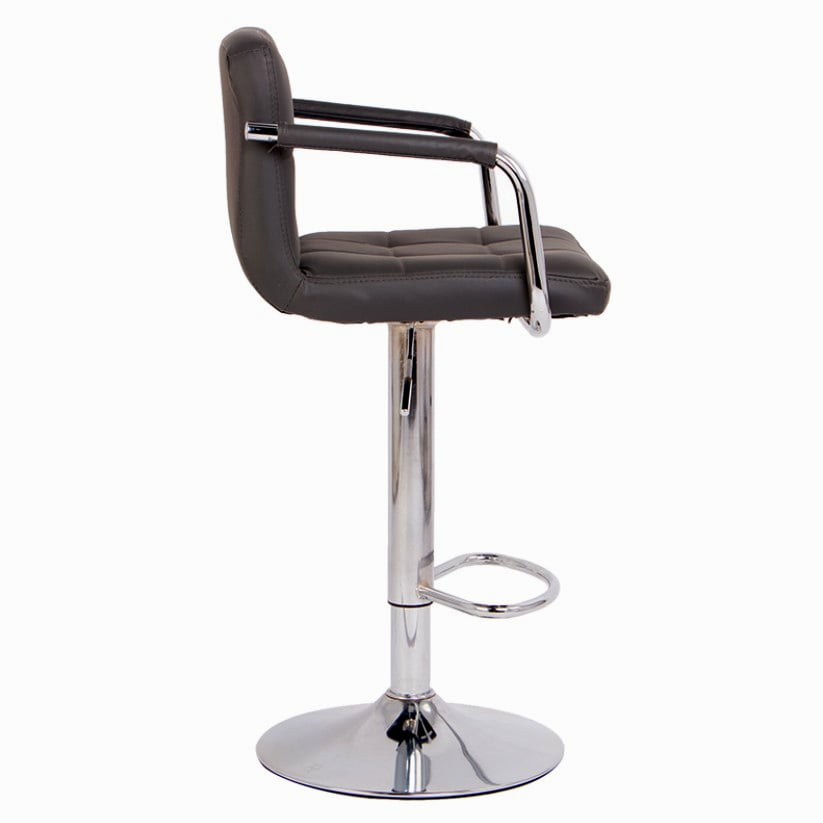 Set de 2 scaune salon bar, inaltime reglabila intre 64-84 cm, dimensiuni 116 x 43cm, negru