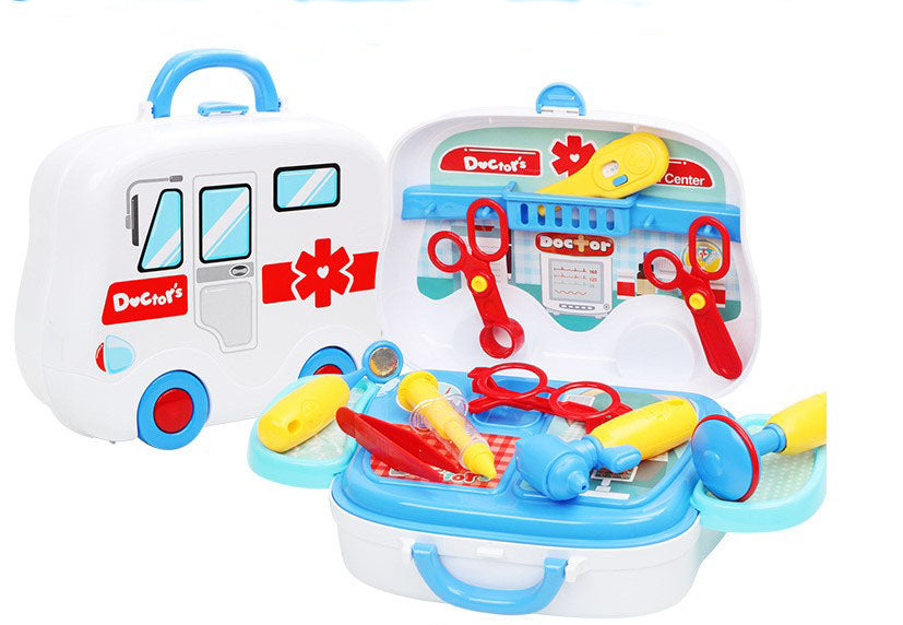 Trusa medicala copii, trusa doctor copii ,medic cu valiza portabila , foarfeca, ochelari ,interactiva , 13 piese