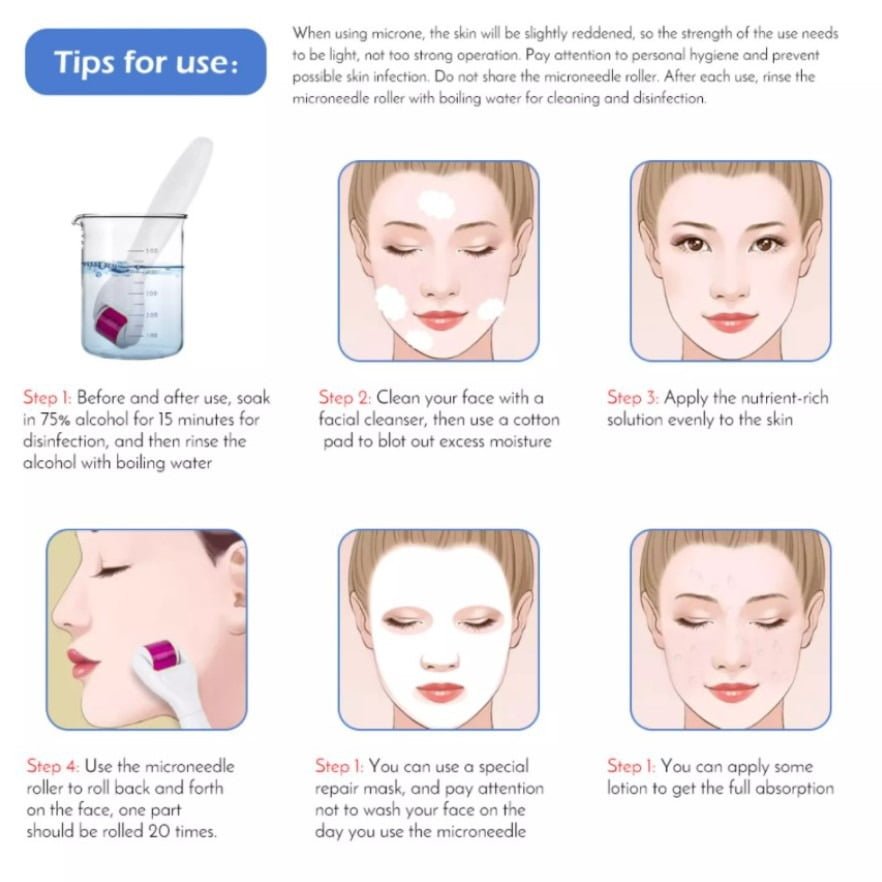 Set dermaroller 8 în 1 cu ace din titan și rolă de jad – tratament facial complet pentru regenerare, reducerea ridurilor, cicatricilor și revitalizarea pielii. - BUZ.RO