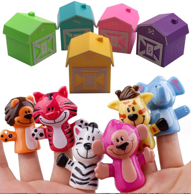 Set educativ, jocuri copii, montessori, ordonat si sortat, joc de-a v-ati ascunselea, cu animalutele de la ferma