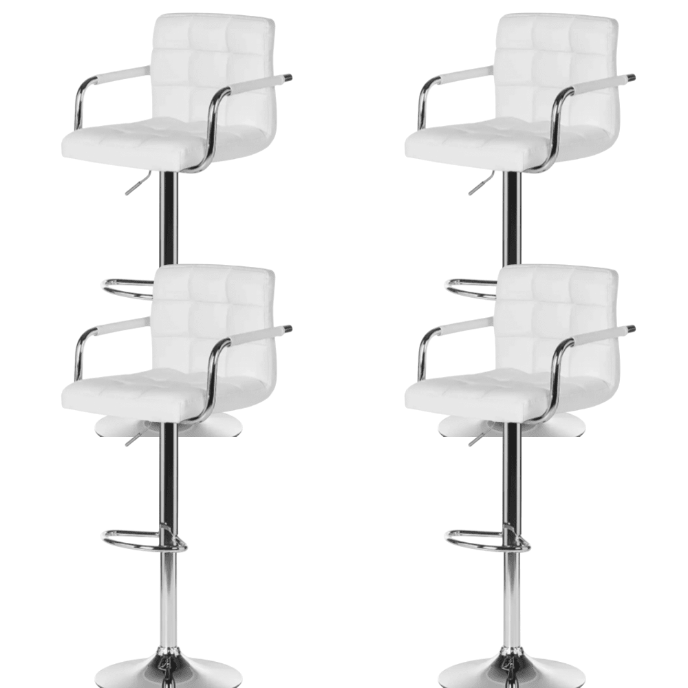 Set scaune pentru bar, salon, ajustabil, 116x43cm, negru - BUZ.RO