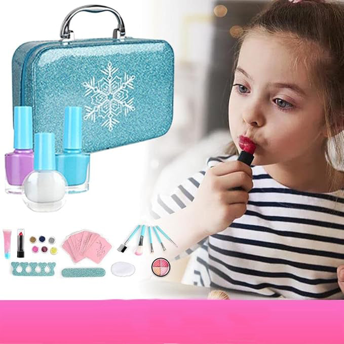 Set trusa de make up , fetite , multiple accesorii ,  22 piese