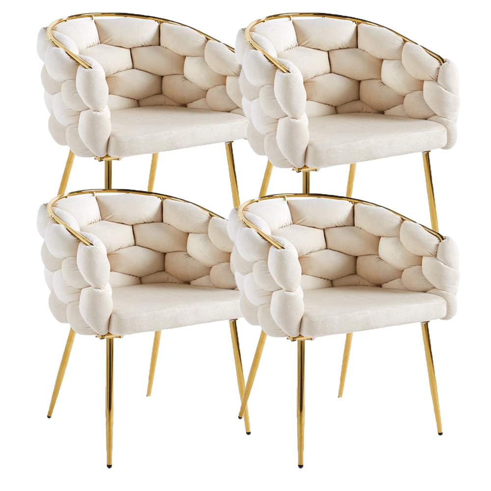 Set scaune bucatarie/living/dinning, cu picioare metalice, husa catifea