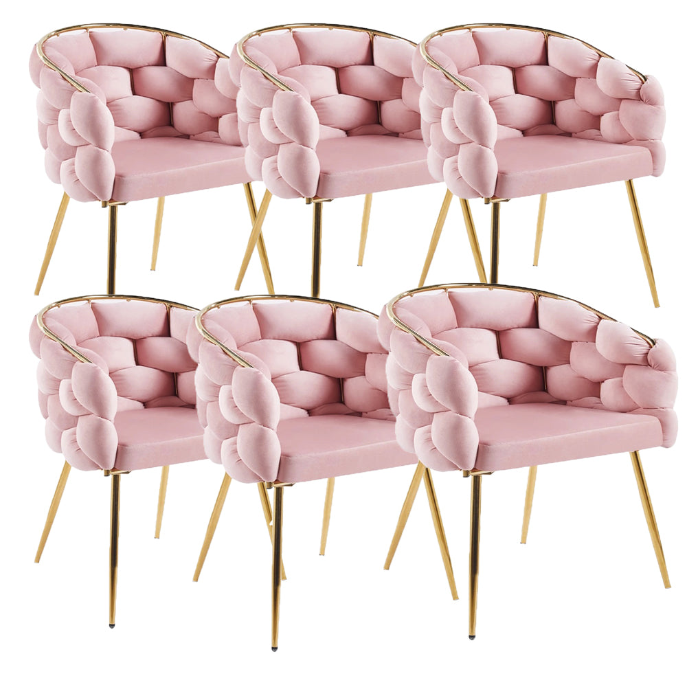 Set scaune bucatarie/living/dinning, cu picioare metalice, husa catifea