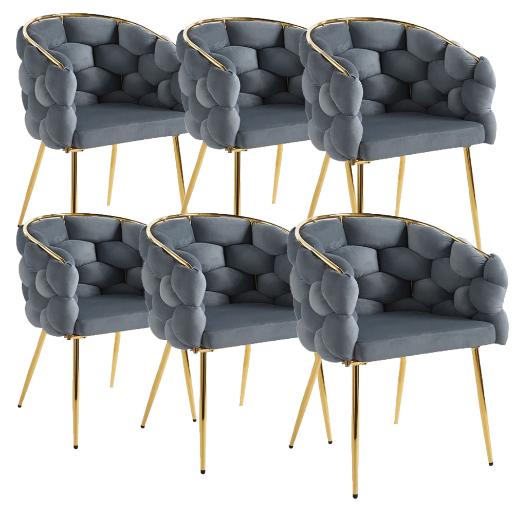 Set scaune bucatarie/living/dinning, cu picioare metalice, husa catifea