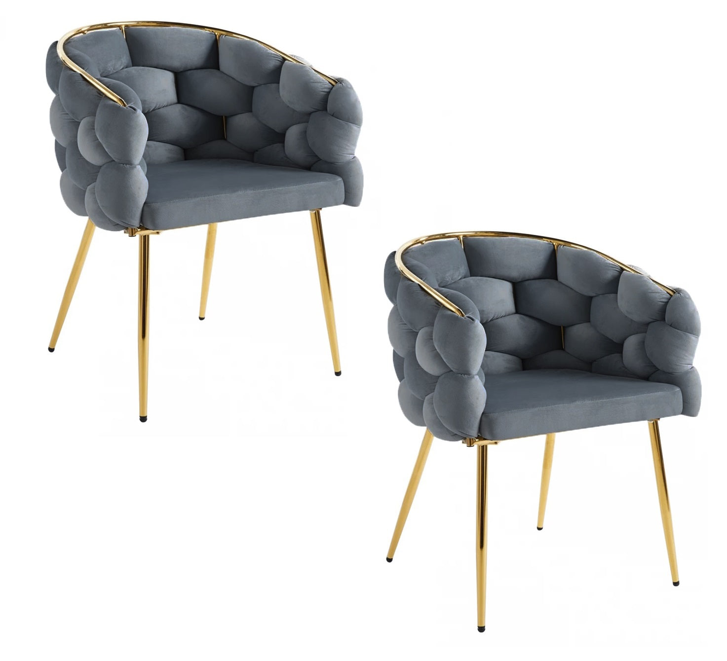 Set scaune bucatarie/living/dinning, cu picioare metalice, husa catifea