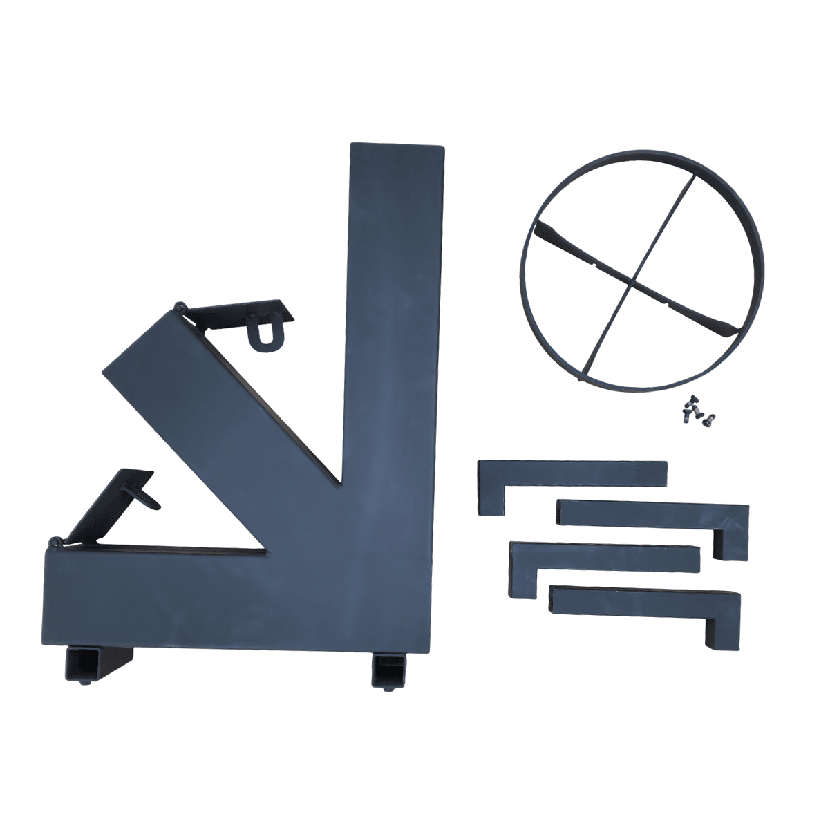 Sobă de gătit pe lemne, din oțel carbon, portabilă – 65×40×43 cm - BUZ.RO