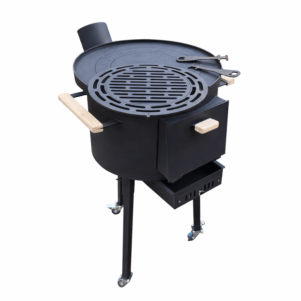 Soba pe lemne|4 in 1 |Plita Godin| Gratar Gradina|Ceaun|Disc - BUZ.RO