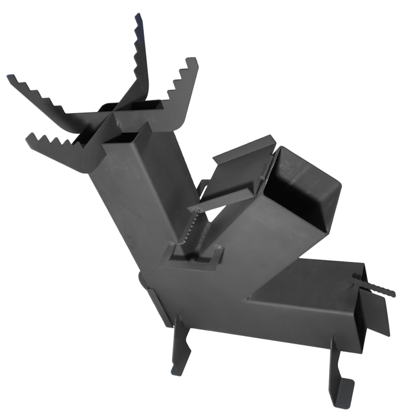 Soba de gatit pe lemne 3 in 1 plita 8 mm pachet complet , grosime 4mm , 15 cm x 15 cm