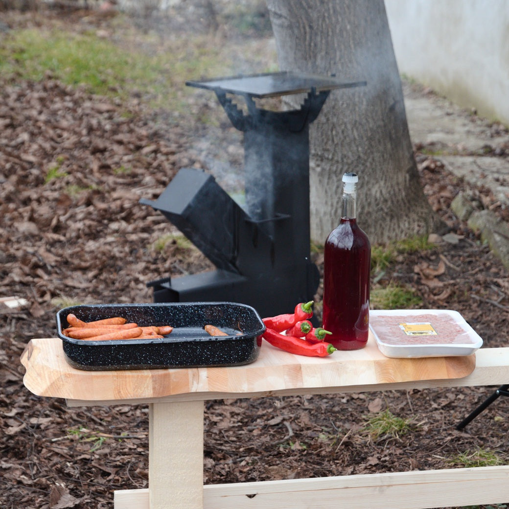 Soba de gatit pe lemne 3 in 1 plita 8 mm pachet complet , grosime 4mm , 15 cm x 15 cm