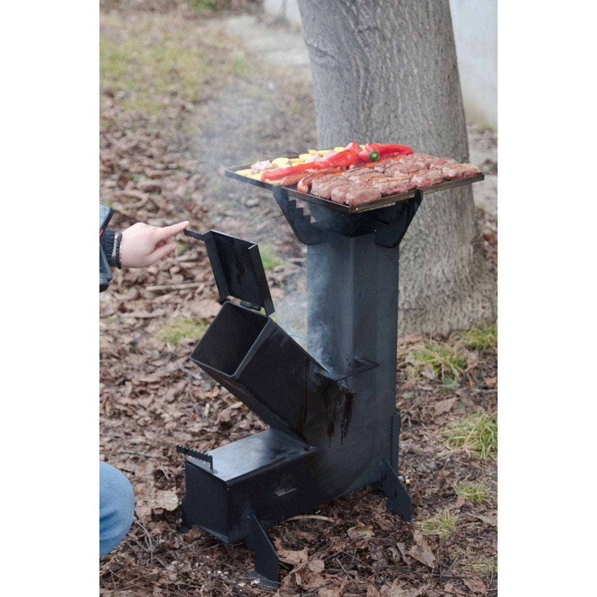 Soba de gatit pe lemne 3 in 1 plita 8 mm pachet complet , grosime 4mm , 15 cm x 15 cm