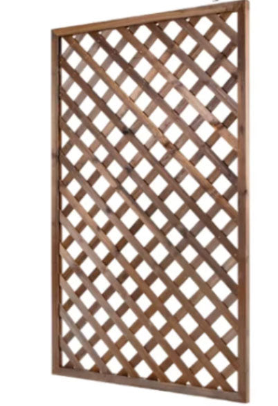 Spalier pentru ghivece din lemn, pentru gradina sau terasa, 90×150 cm, maro