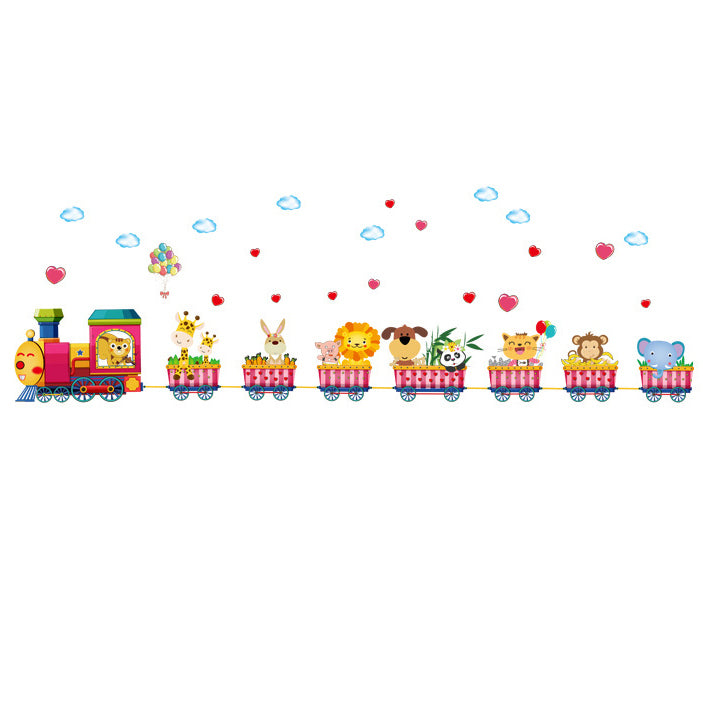 Sticker autocolant de perete pentru camera copilulu, rezistent la zgarieturi si apa, 158x52 cm, diverse modele