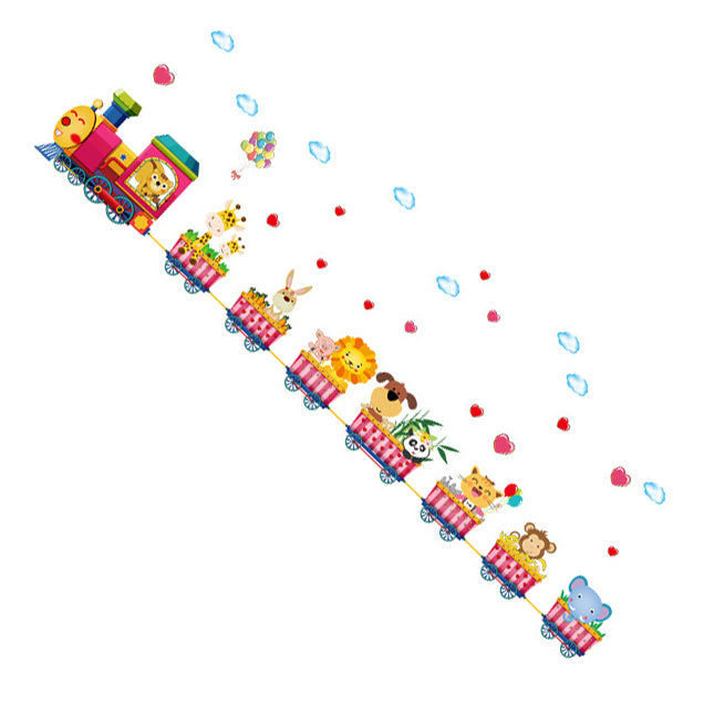 Sticker autocolant de perete pentru camera copilulu, rezistent la zgarieturi si apa, 158x52 cm, diverse modele