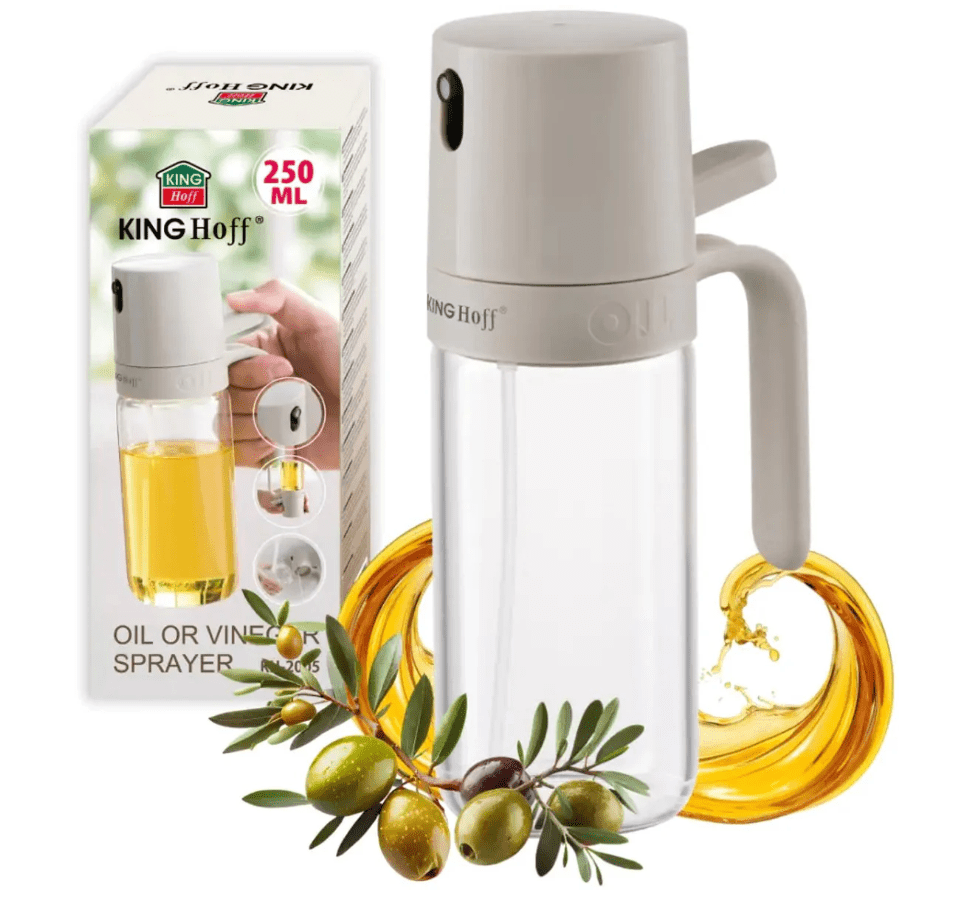 Sticla cu pulverizator| dozator ulei| otet | flacon| capacitate 250ml|reincarcabil | sticla - BUZ.RO