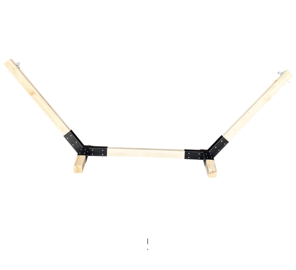 Suport hamac din lemn, stand pentru gradina sau terasa cu conectori metalici, rezistent,330x135x90cm, max 350kg - BUZ.RO
