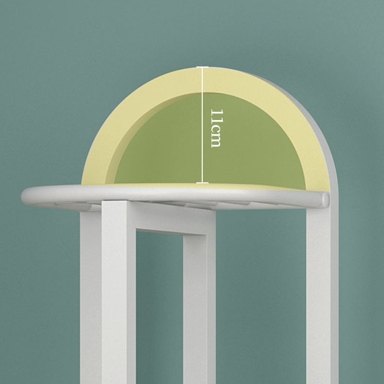 Suport flori metalic alb cu 7 etajere – Suport plante cu ghiveci, design elegant, 125x44.5x22 cm