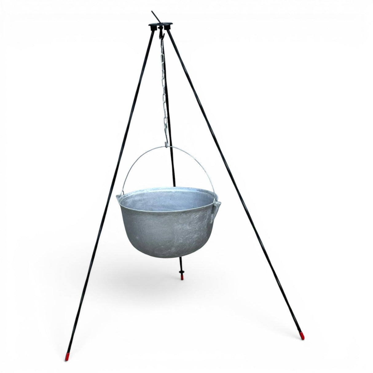 Suport pentru ceaun| Trepied reglabil| lant si carlig| 120 cm inaltime - BUZ.RO