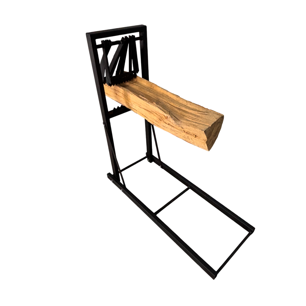 Suport pentru taiat lemne/ busteni, metal, pentru drujbe, 115x117 cm