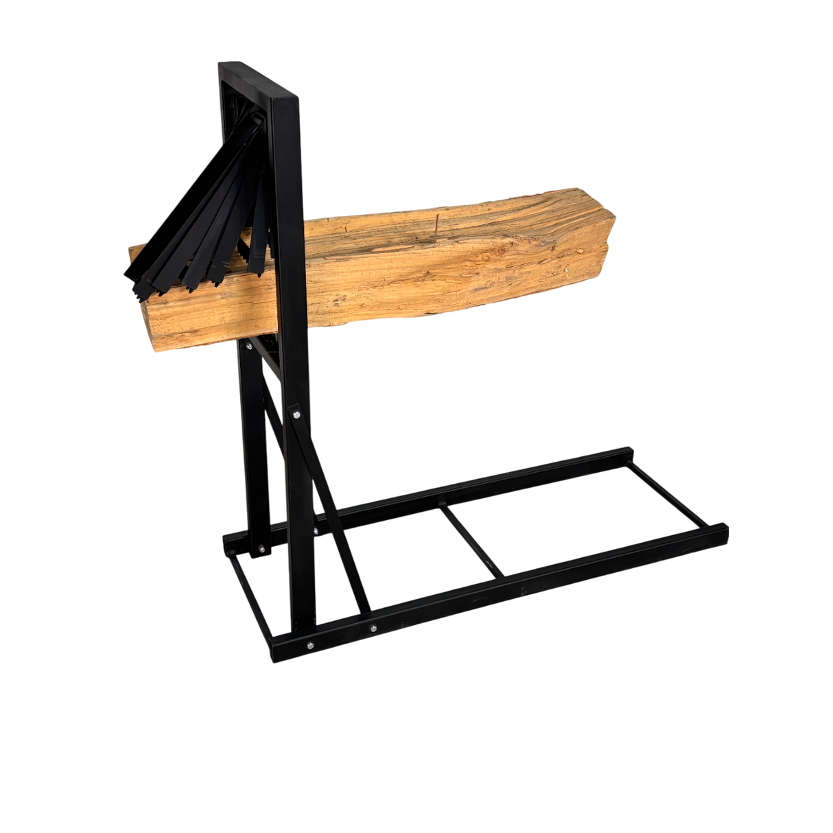 Suport pentru taiat lemne/ busteni, metal, pentru drujbe, 115x117 cm