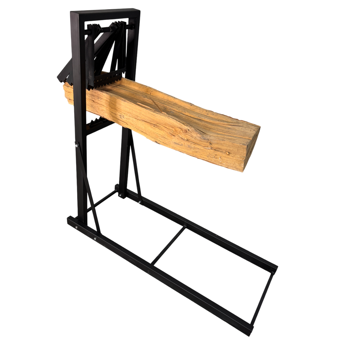 Suport pentru taiat lemne/ busteni, metal, pentru drujbe, 115x117 cm