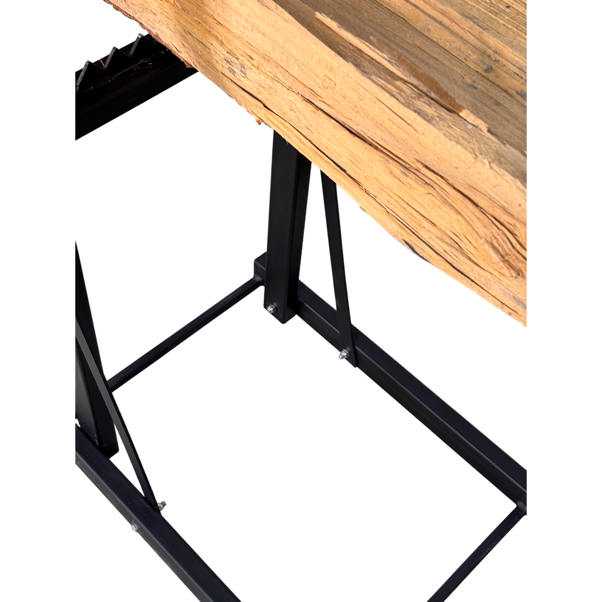 Suport pentru taiat lemne/ busteni, metal, pentru drujbe, 115x117 cm